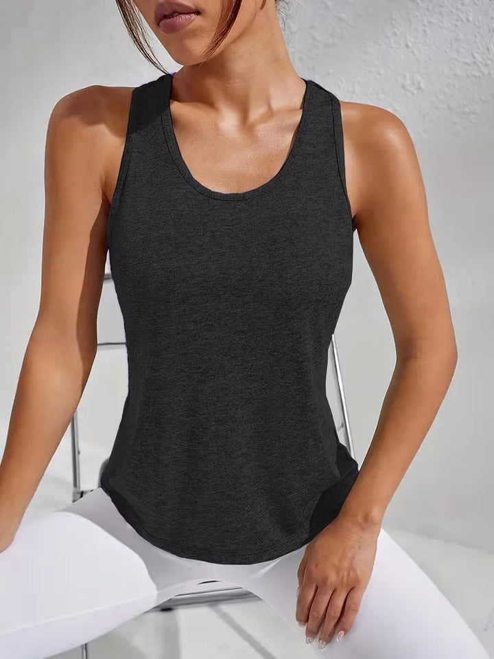 Sporttop met racerback en mesh