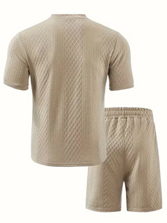 Zomer kledingset met jacquard patroon