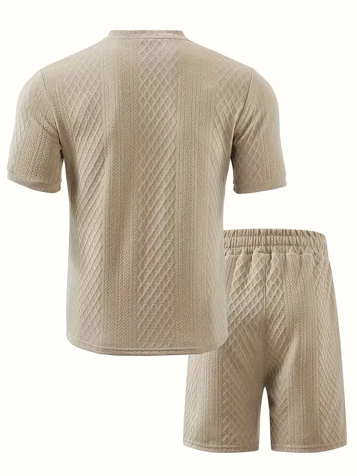 Zomer kledingset met jacquard patroon