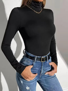 Bodysuit met turtle neckline