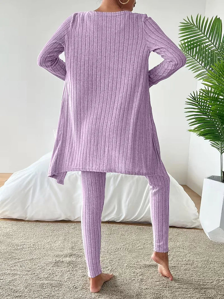 Driedelige set met cardigan