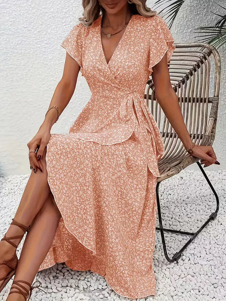Wikkeljurk met bloemen