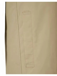 Slim fit trenchcoat met zakdetail