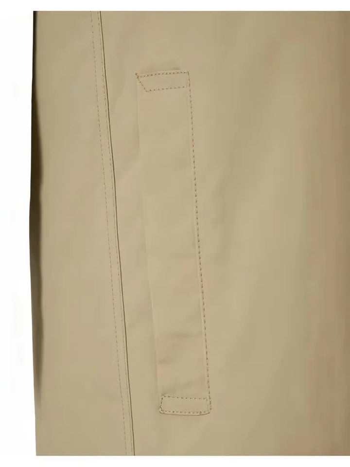 Slim fit trenchcoat met zakdetail