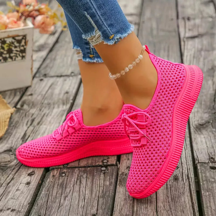 Lage sneakers met geweven design