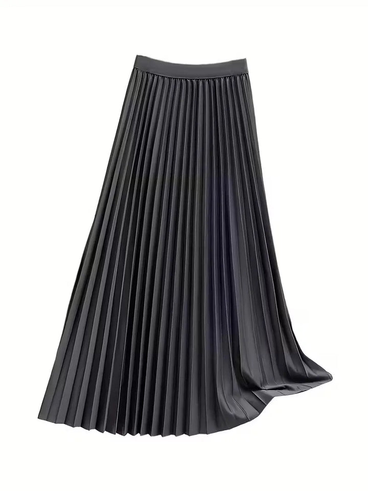 Plooirok met hoge taille