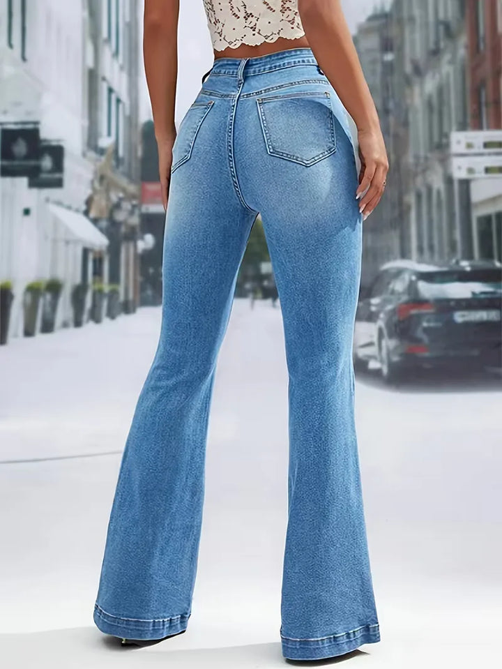 Flared jeans met hoge taille