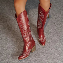 Cowboylaars met borduursel