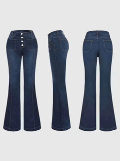 Flared jeans met hoge taille