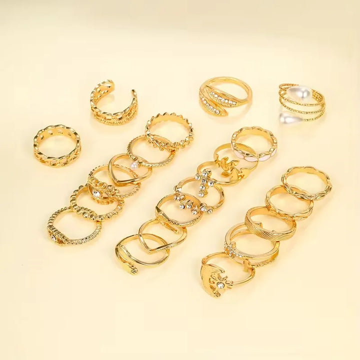 Set van 22 vintage ringen