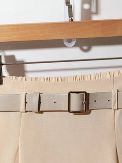 Plooirok met hoge taille