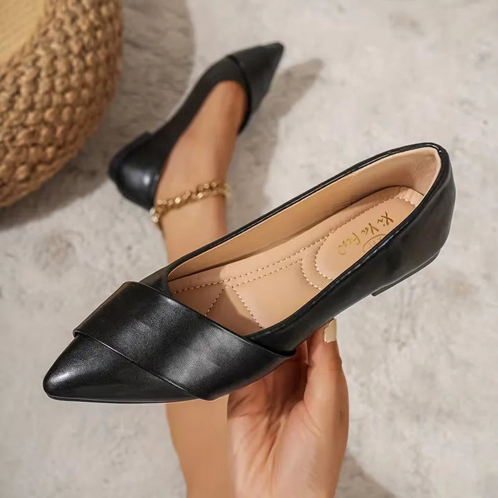 Ballet flats met puntige neus