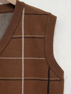 Mouwloos vest met V-hals