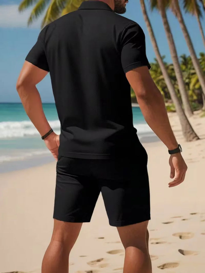 Zomer kledingset met polo en shorts