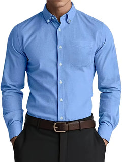 Casual overhemd met mandarin collar