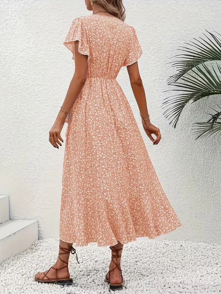 Wikkeljurk met bloemen