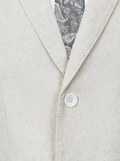 Linnen pak met slim fit