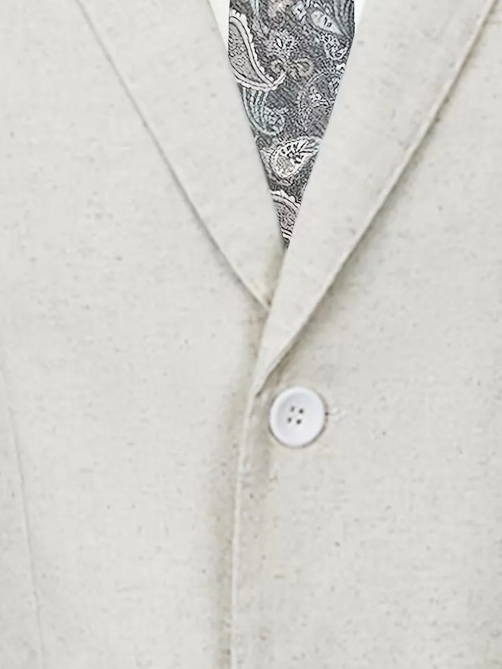 Linnen pak met slim fit