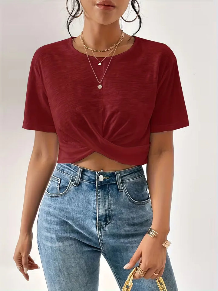 T-shirt met twistdetail