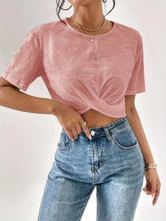 T-shirt met twistdetail