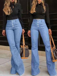 Flared jeans met hoge taille