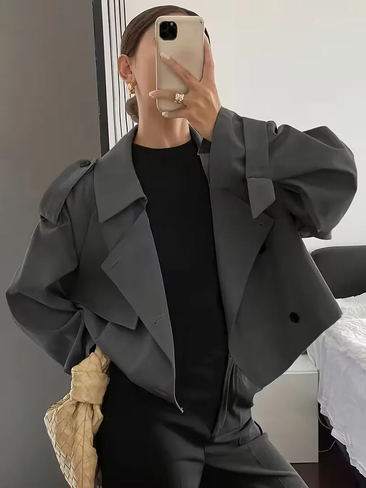 Trenchcoat met oversized fit