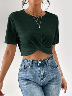 T-shirt met twistdetail