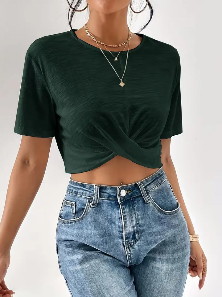 T-shirt met twistdetail