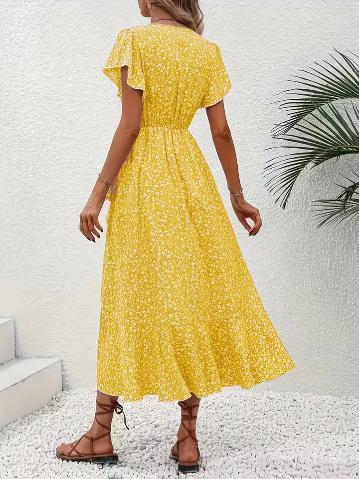 Wikkeljurk met bloemen