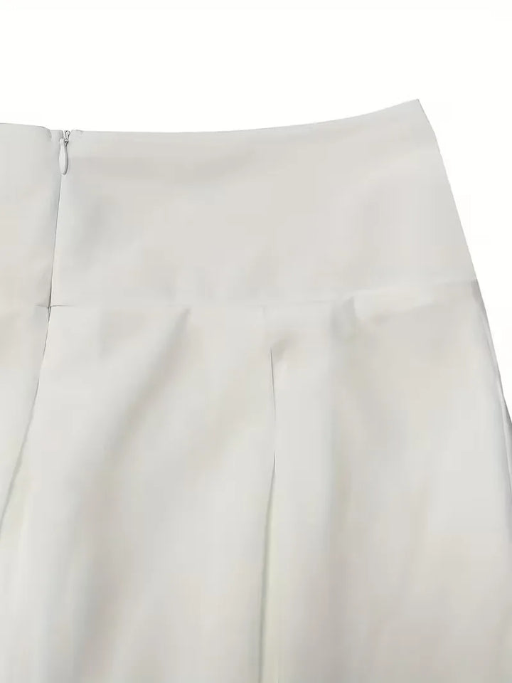 Plooirok met hoge taille