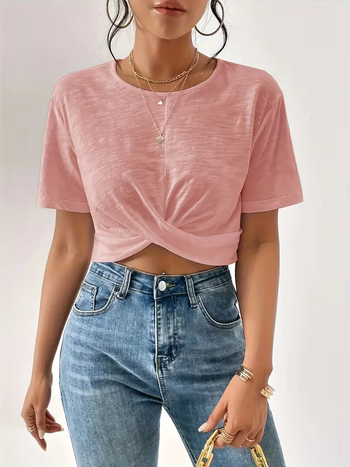 T-shirt met twistdetail