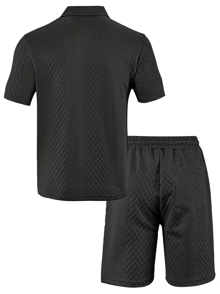 Zomer kledingset met polo en shorts