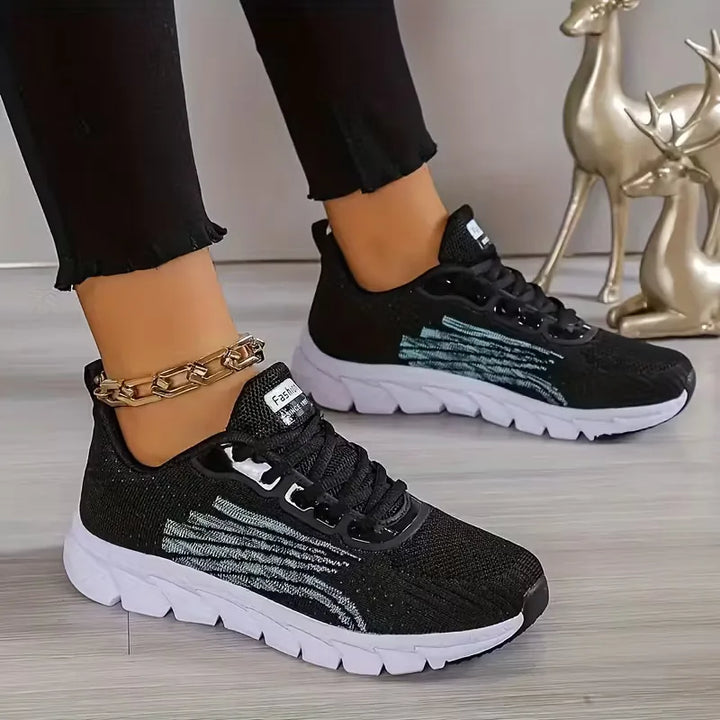 Lage sneaker met mesh bovenwerk