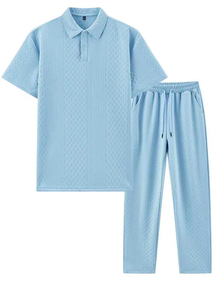 Lounge set met polo en broek