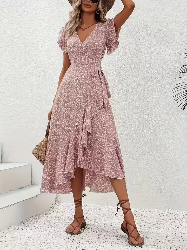 Wikkeljurk met bloemen