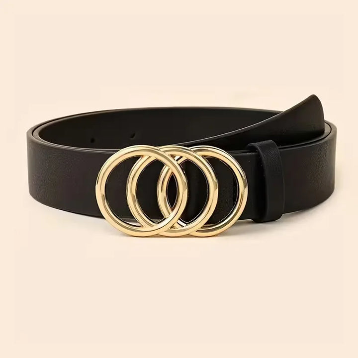 Smalle riem met metalen gespen