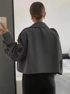 Trenchcoat met oversized fit