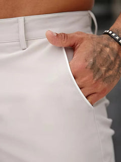 Shorts met knoop en zakken