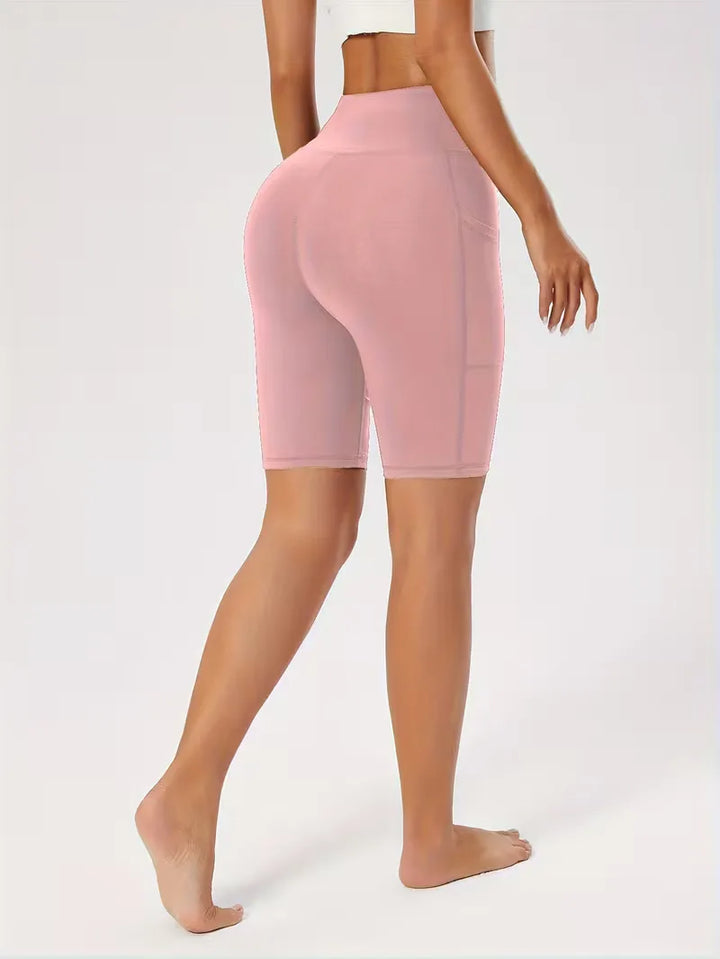 Slim-fit high-waisted shorts