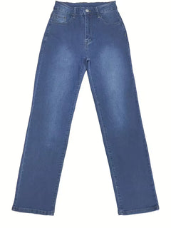 Straight jeans met hoge taille