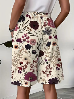 Korte broek met bloemenprint