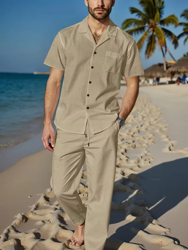 Korte mouw overhemd met broek