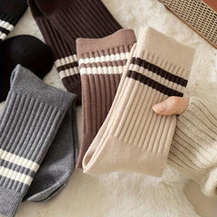 Lange sokken met ribbed textuur