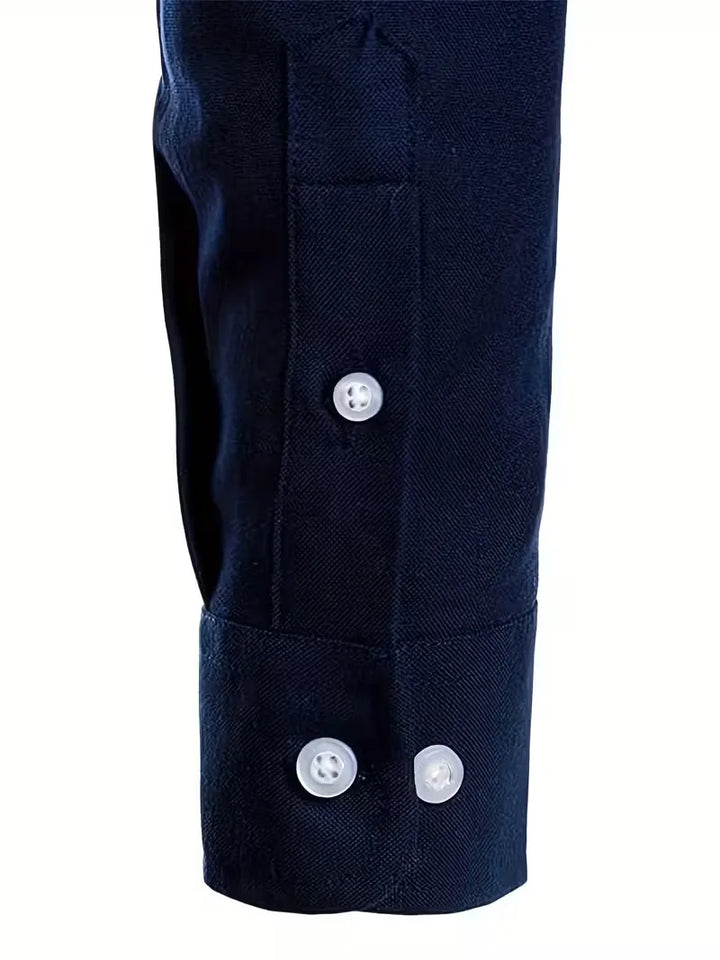 Casual overhemd met mandarin collar