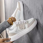 Platform sneaker met kleurblokdesign