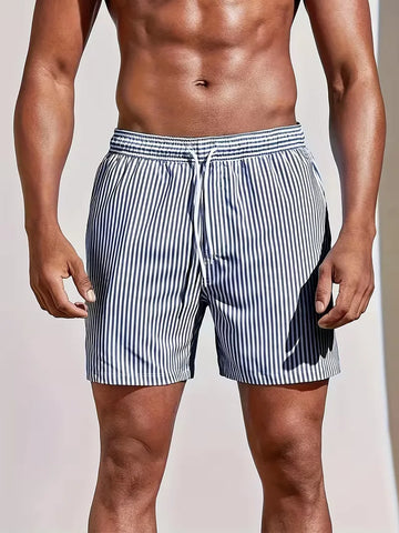 Zwemshorts met gestreept patroon