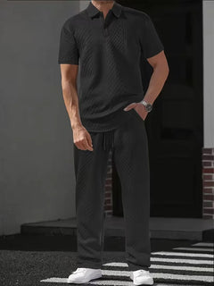 Lounge set met polo en broek