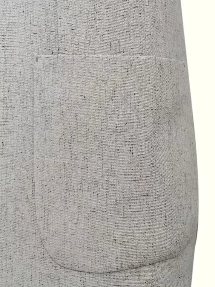 Blazer met V-hals en knopen
