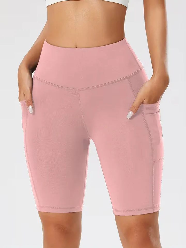 Slim-fit high-waisted shorts