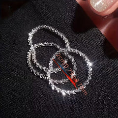 Ring set met sprankelende ringen